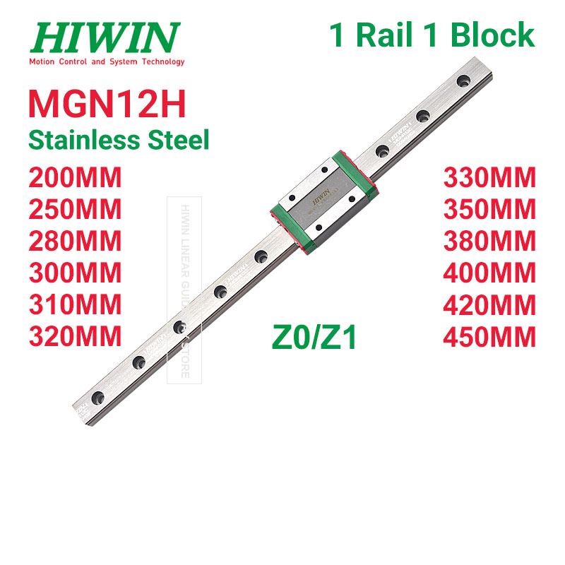 HIWIN MGN12H Z1 Z0 HIWIN MGN12 - Linear Rail Mgn12H Set ulasan dan harga