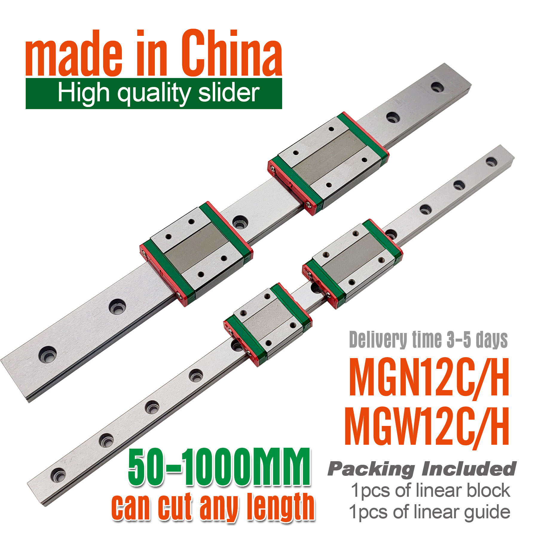 MGN12H Linear Guide  Slider Bl - Linear Rail Mgn12H Set ulasan dan harga