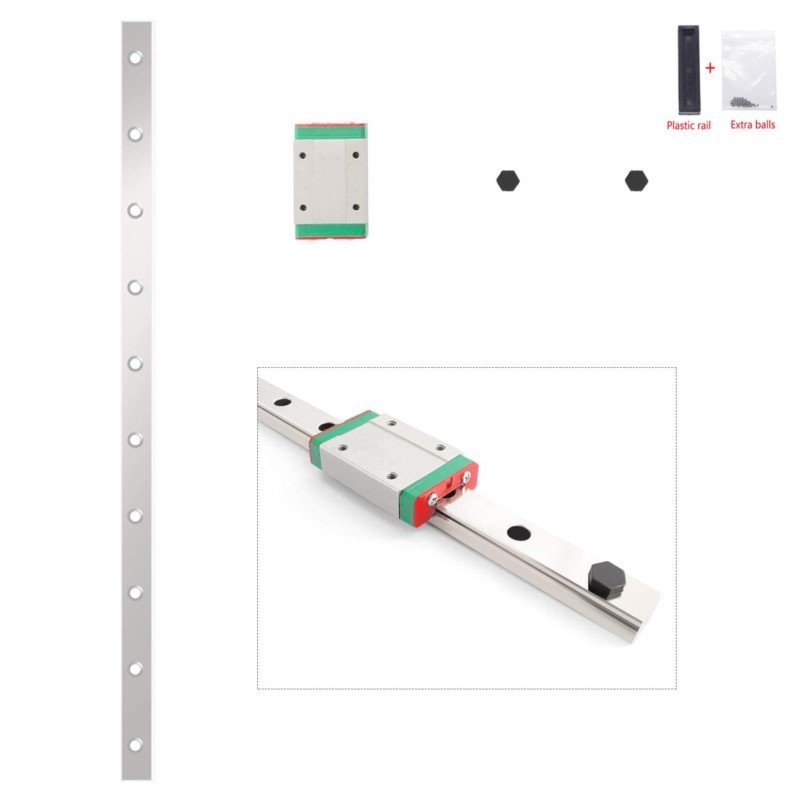 12mm Linear Guide MGN12 Rail 1 - Linear Rail Mgn12H Set ulasan dan harga